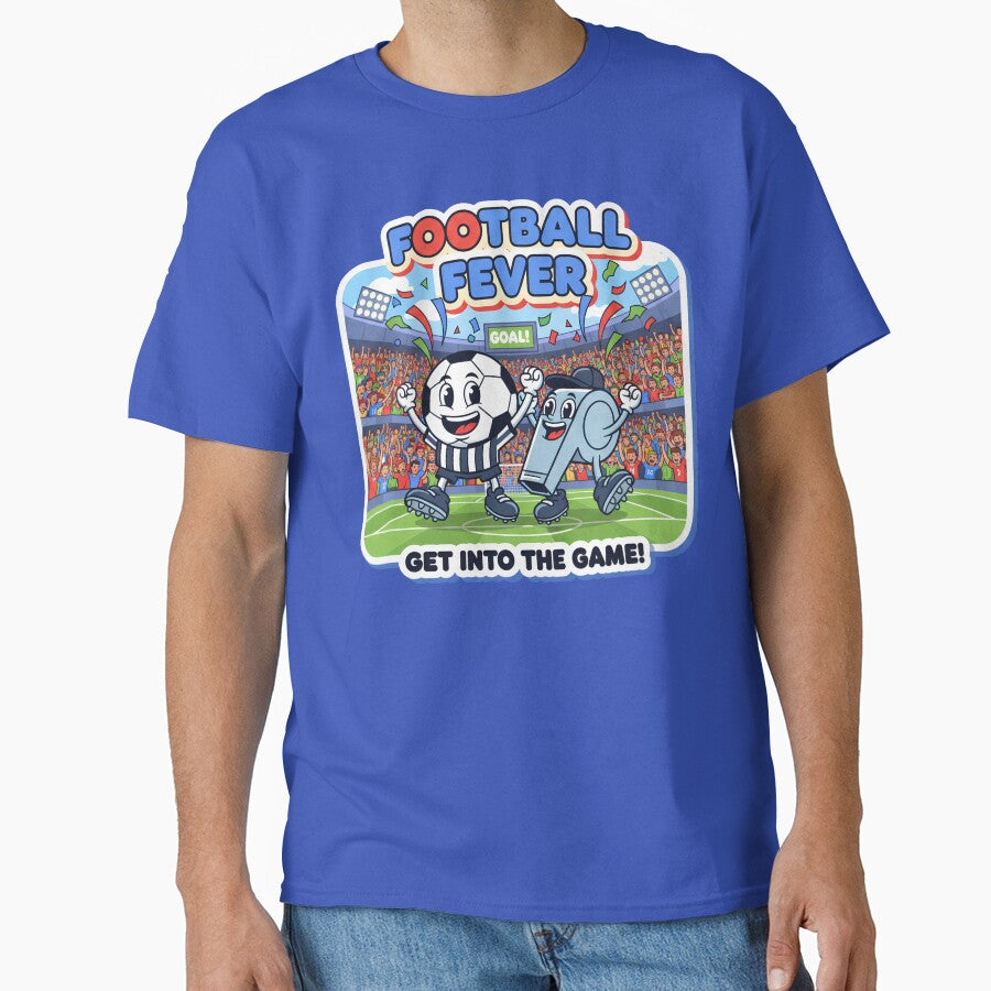 Football Fever - Get Into The Game Cute Soccer Cartoon by M.Store Unisex T-shirt, Sweatshirt, Hoodie, Long Sleeve Tee - T-Shirt, Sweatshirt, Hoodie