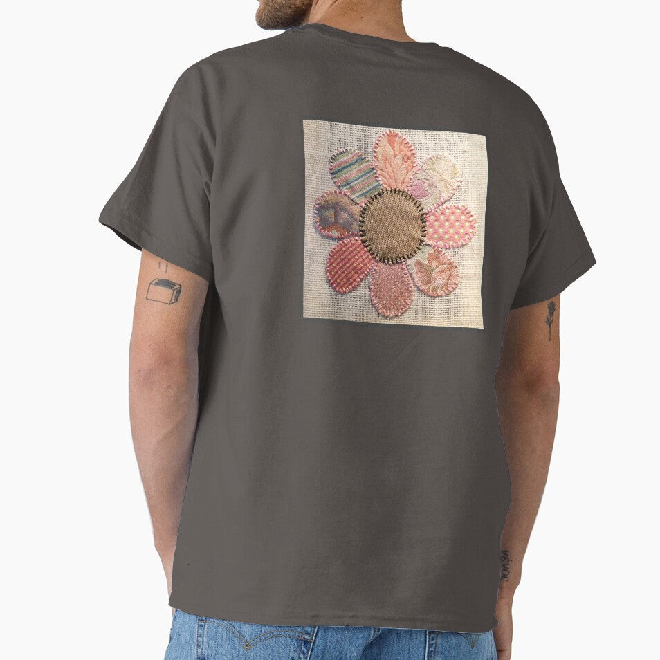 Excerpt from 3 Flowers #1-Pink Flower by ErinBrieArt Unisex T-shirt, Sweatshirt, Hoodie, Long Sleeve Tee - T-Shirt, Sweatshirt, Hoodie