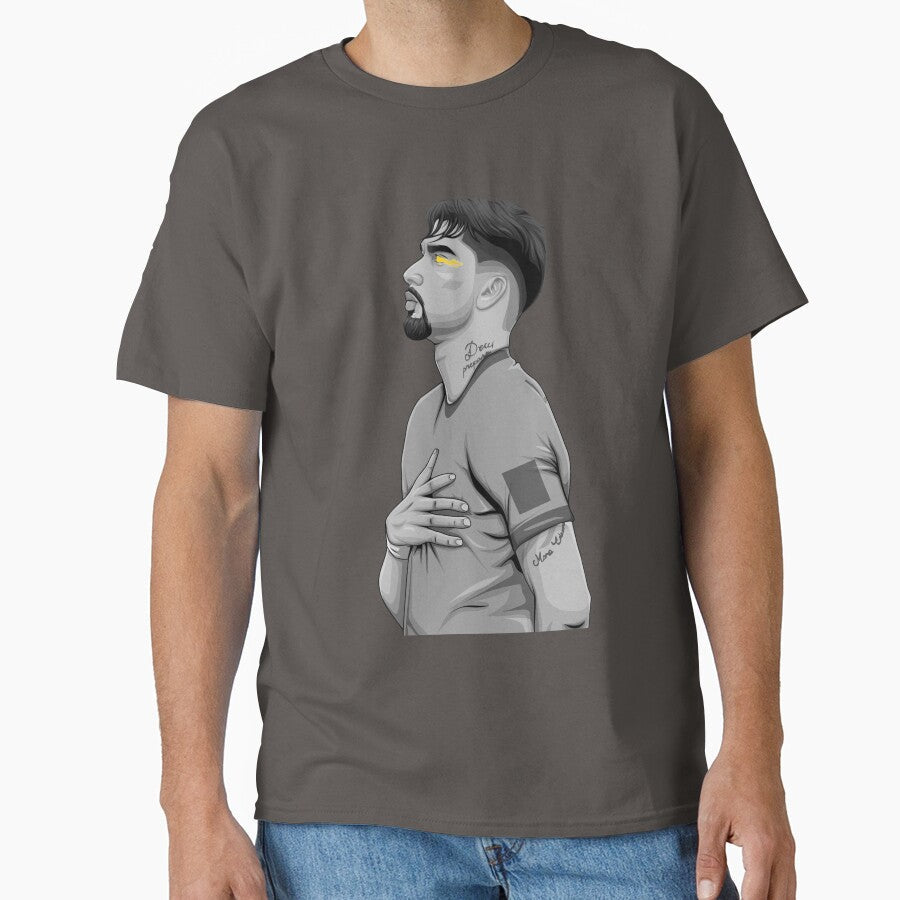 Lucas Paqueta Black and White Version by Aldduardo Unisex T-shirt, Sweatshirt, Hoodie, Long Sleeve Tee - T-Shirt, Sweatshirt, Hoodie
