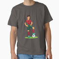 Portuguese Soccer Star Illustration - Football Player Design by debbiebento Unisex T-shirt, Sweatshirt, Hoodie, Long Sleeve Tee - T-Shirt, Sweatshirt, Hoodie