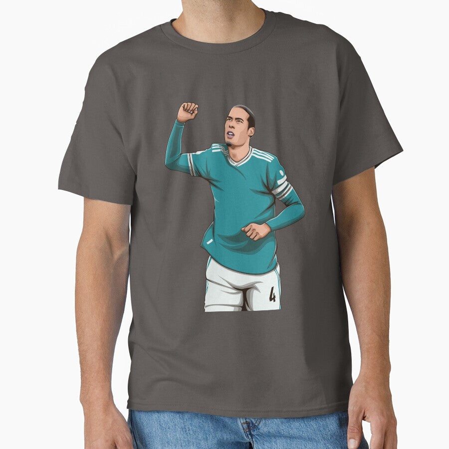 Virgil van Dijk by Aldduardo Unisex T-shirt, Sweatshirt, Hoodie, Long Sleeve Tee - T-Shirt, Sweatshirt, Hoodie