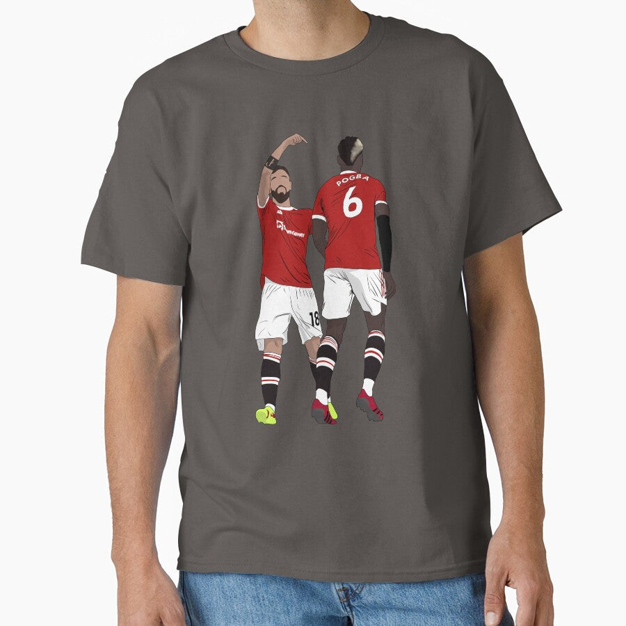 Bruno Pogba United Goal Celebration by Hevding Unisex T-shirt, Sweatshirt, Hoodie, Long Sleeve Tee - T-Shirt, Sweatshirt, Hoodie