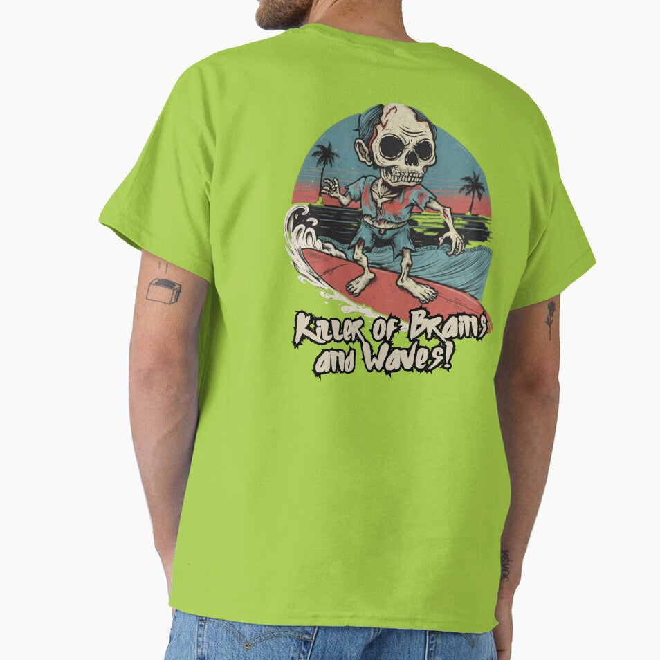 Surfing Zombie, killer of waves and brains, surf by Meandmyshop Unisex T-shirt, Sweatshirt, Hoodie, Long Sleeve Tee - T-Shirt, Sweatshirt, Hoodie