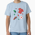 Portugal Football Kit Set  Soccer Jersey, Boots & Ball by Shorazu Unisex T-shirt, Sweatshirt, Hoodie, Long Sleeve Tee - T-Shirt, Sweatshirt, Hoodie