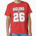 England 26 Football Shirt Design | England Soccer Fan Number Tee | England Supporter Jersey Style T-Shirt | Football 2026 England by The Hairy Melon - T-Shirt, Sweatshirt, Hoodie