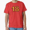 Design Eighteen with 3D effect - German colors red yellow black by Segasprojects Unisex T-shirt, Sweatshirt, Hoodie, Long Sleeve Tee - T-Shirt, Sweatshirt, Hoodie