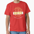 Surfing 10% Riding, 90% Waiting Surfboard T-Shirt by MilMillennial Unisex T-shirt, Sweatshirt, Hoodie, Long Sleeve Tee - T-Shirt, Sweatshirt, Hoodie