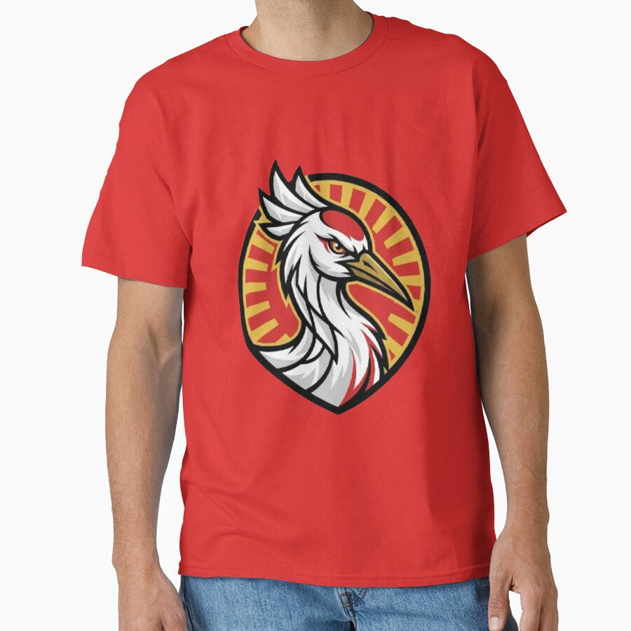 Japan Soccer Crane - Japanese Football Fan 2026 Emblem by NewDesignFR Unisex T-shirt, Sweatshirt, Hoodie, Long Sleeve Tee - T-Shirt, Sweatshirt, Hoodie