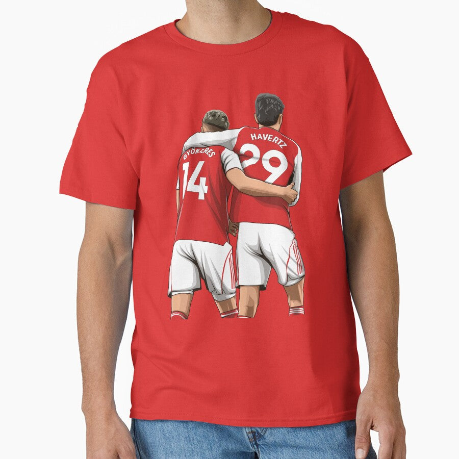 Viktor Gyokeres and Kai Havertz by Aldduardo Unisex T-shirt, Sweatshirt, Hoodie, Long Sleeve Tee - T-Shirt, Sweatshirt, Hoodie