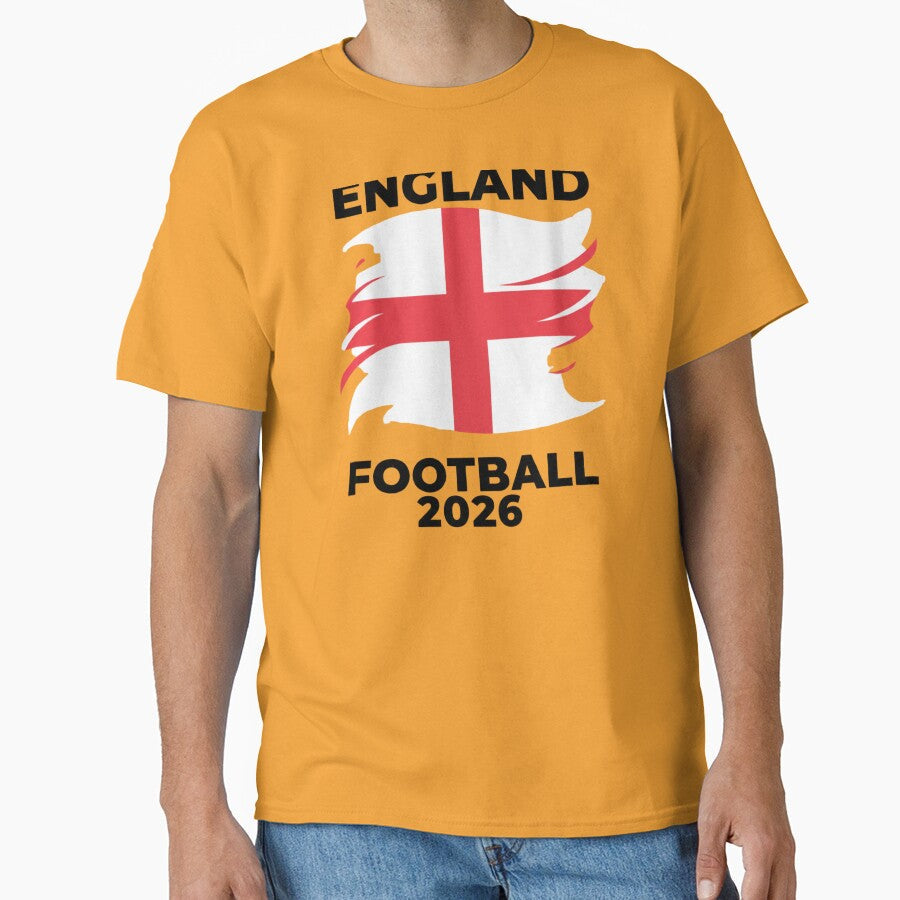 ENGLAND Football Pride 2026  St George Cross Abstract Art. by printeGear Unisex T-shirt, Sweatshirt, Hoodie, Long Sleeve Tee - T-Shirt, Sweatshirt, Hoodie