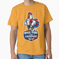 France Gallic Rooster Soccer Mascot  Rise for the Trophy Football Fan T-Shirt & Sticker by  Artistry in Motion by MADsrecreation - T-Shirt, Sweatshirt, Hoodie