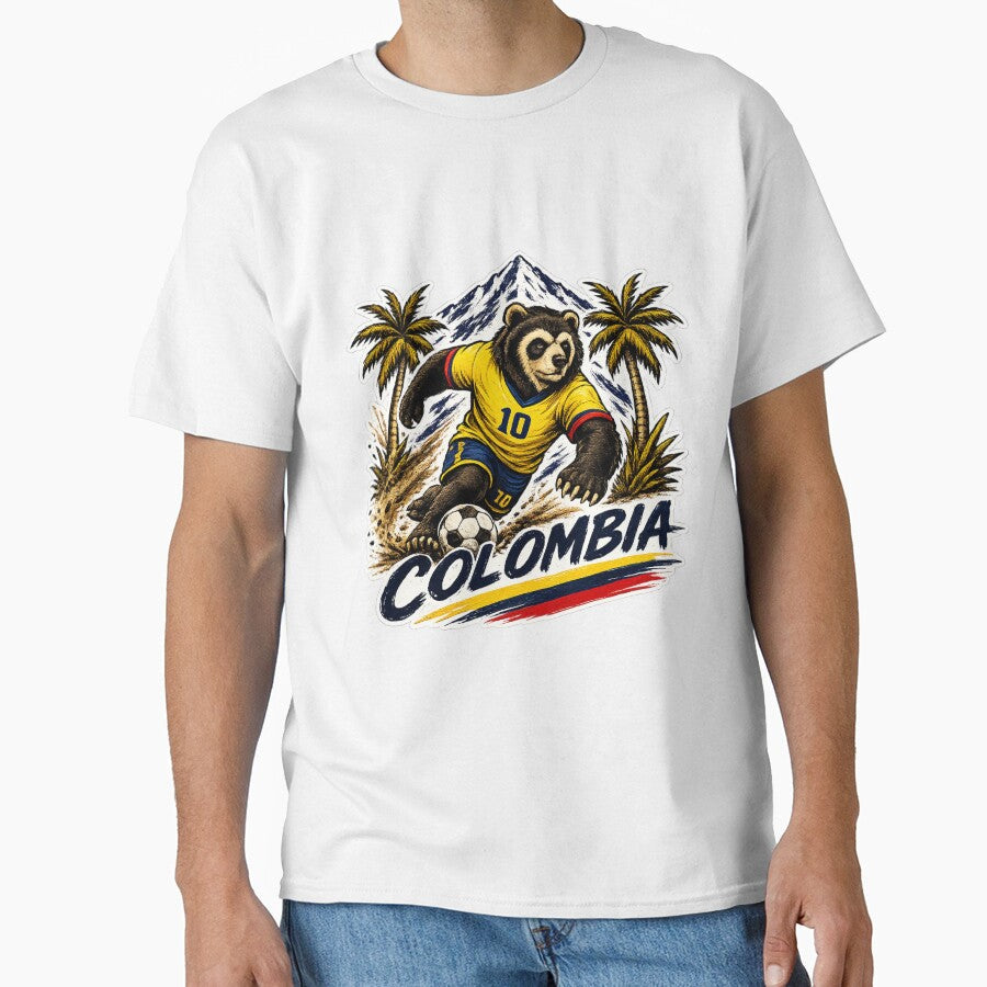 Colombia Soccer Andean Bear by filmfan42 Unisex T-shirt, Sweatshirt, Hoodie, Long Sleeve Tee - T-Shirt, Sweatshirt, Hoodie