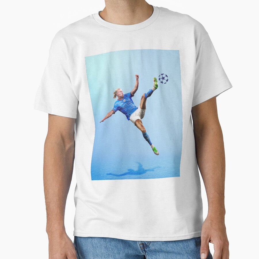 Erling Haaland: The Champion's League Goal Machine by Not Hugo Unisex T-shirt, Sweatshirt, Hoodie, Long Sleeve Tee - T-Shirt, Sweatshirt, Hoodie