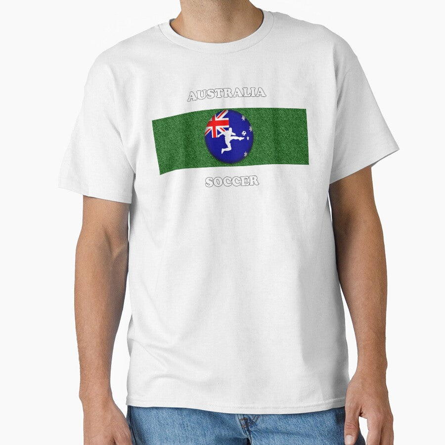 Australia Soccer by Magartes Unisex T-shirt, Sweatshirt, Hoodie, Long Sleeve Tee - T-Shirt, Sweatshirt, Hoodie