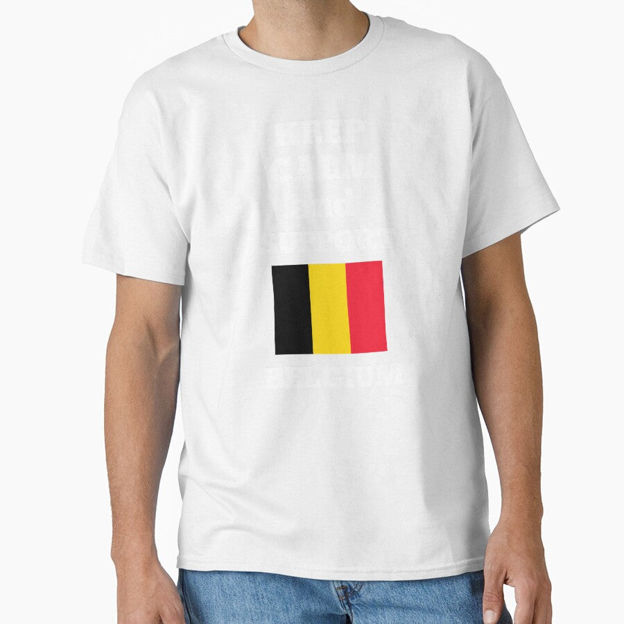 Keep Calm and Support Belgium - World Cup by TeesByAngelzB Unisex T-shirt, Sweatshirt, Hoodie, Long Sleeve Tee - T-Shirt, Sweatshirt, Hoodie