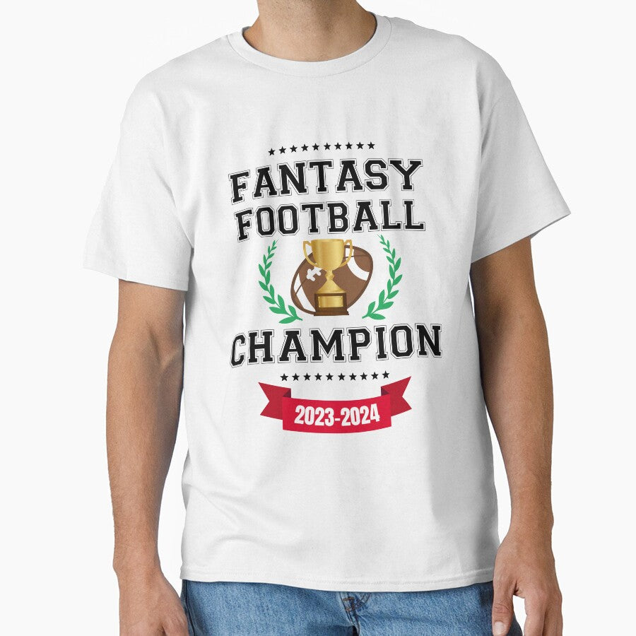 Fantasy Football Champion 2023 - 2024 by spanningtime Unisex T-shirt, Sweatshirt, Hoodie, Long Sleeve Tee - T-Shirt, Sweatshirt, Hoodie