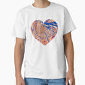 Amsterdam Oranje Heart Map light  Dutch Football City Art by BottleGnome Unisex T-shirt, Sweatshirt, Hoodie, Long Sleeve Tee - T-Shirt, Sweatshirt, Hoodie