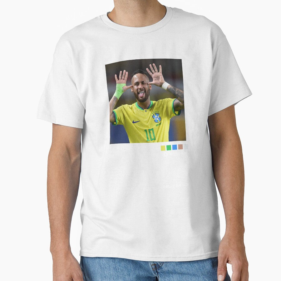 Neymar Brazil 10 by NF Designs Studio DTF Unisex T-shirt, Sweatshirt, Hoodie, Long Sleeve Tee - T-Shirt, Sweatshirt, Hoodie