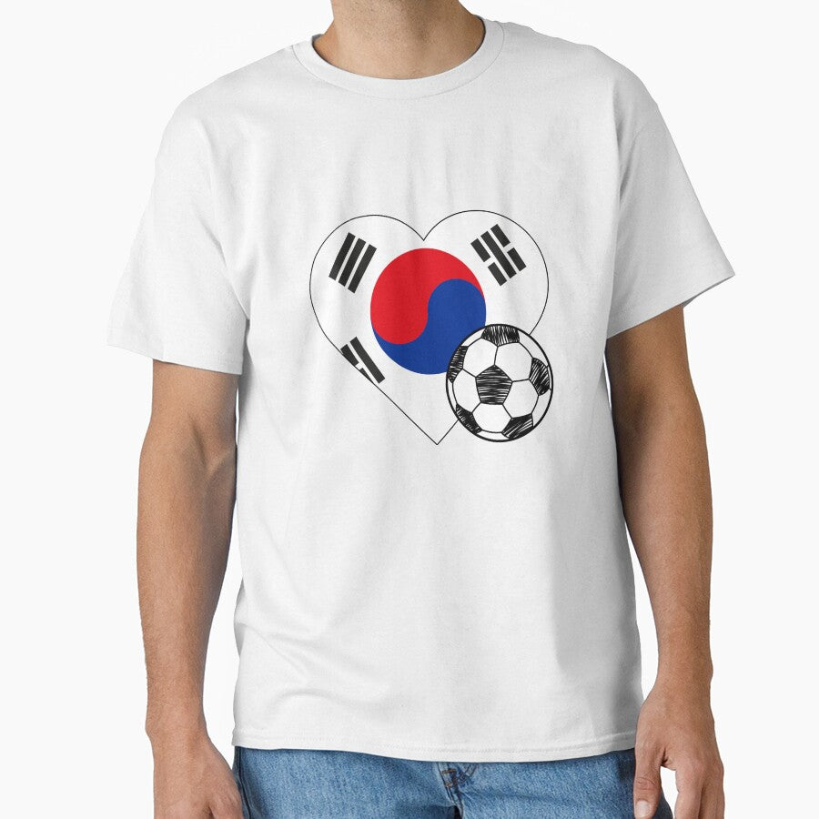 South Korea Soccer Heart Design by FinalScoreClub Unisex T-shirt, Sweatshirt, Hoodie, Long Sleeve Tee - T-Shirt, Sweatshirt, Hoodie