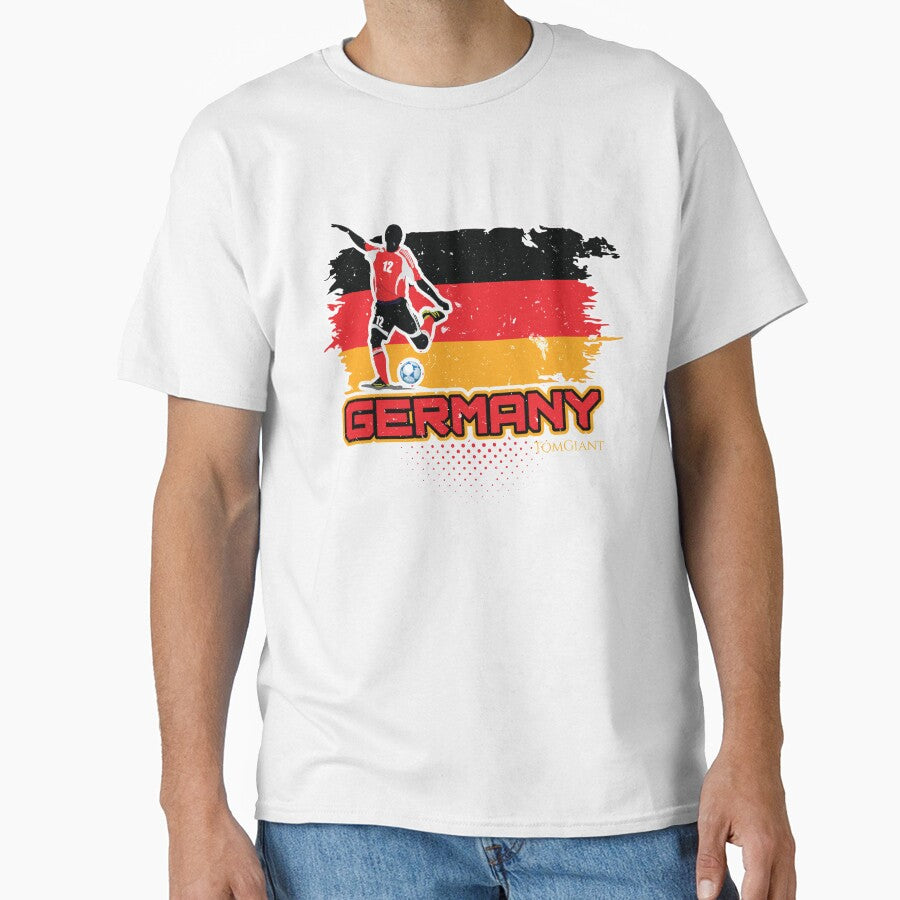 Football Soccer Germany Flag by TomGiantDesigns Unisex T-shirt, Sweatshirt, Hoodie, Long Sleeve Tee - T-Shirt, Sweatshirt, Hoodie