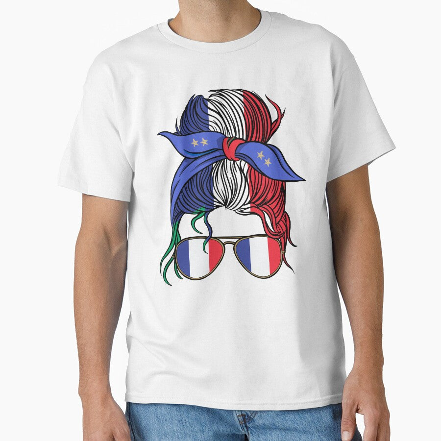 France Football Fan French Soccer Flag by HandicraftArt Unisex T-shirt, Sweatshirt, Hoodie, Long Sleeve Tee - T-Shirt, Sweatshirt, Hoodie