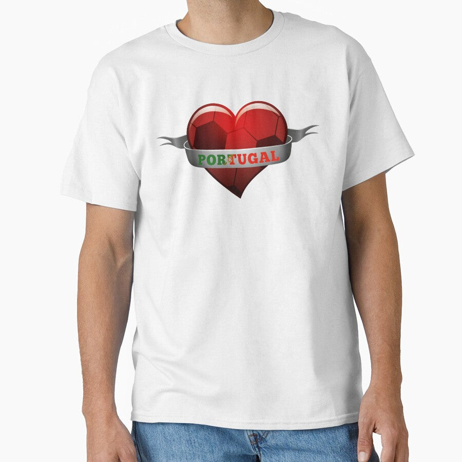 Portugal soccer heart by MarlowLoom Unisex T-shirt, Sweatshirt, Hoodie, Long Sleeve Tee - T-Shirt, Sweatshirt, Hoodie
