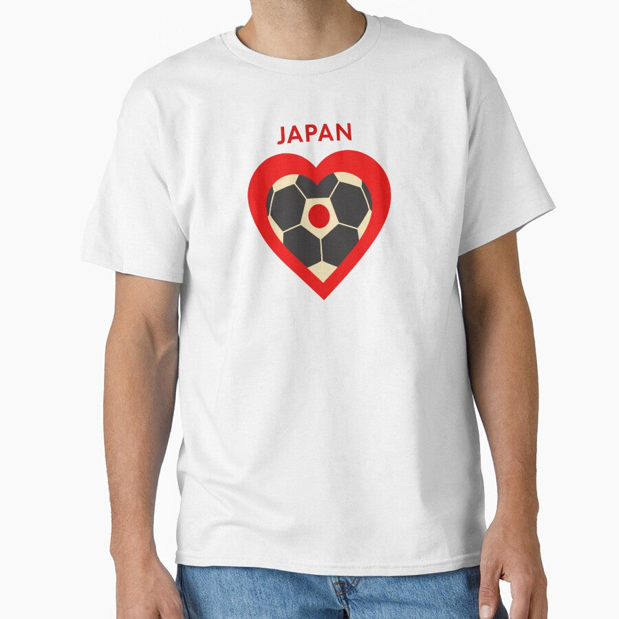 Japan soccer heart by AlyxoGer Unisex T-shirt, Sweatshirt, Hoodie, Long Sleeve Tee - T-Shirt, Sweatshirt, Hoodie