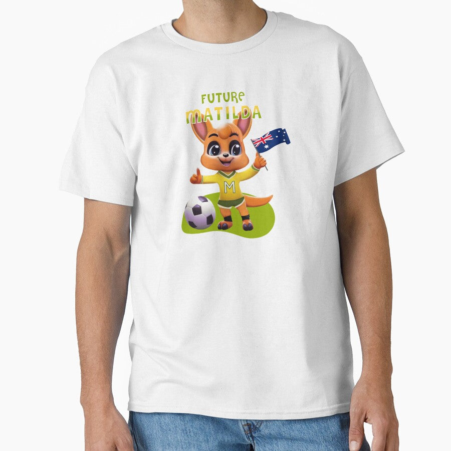 Matildas Australian soccer team fan design for future players by FunkiFish Unisex T-shirt, Sweatshirt, Hoodie, Long Sleeve Tee - T-Shirt, Sweatshirt, Hoodie