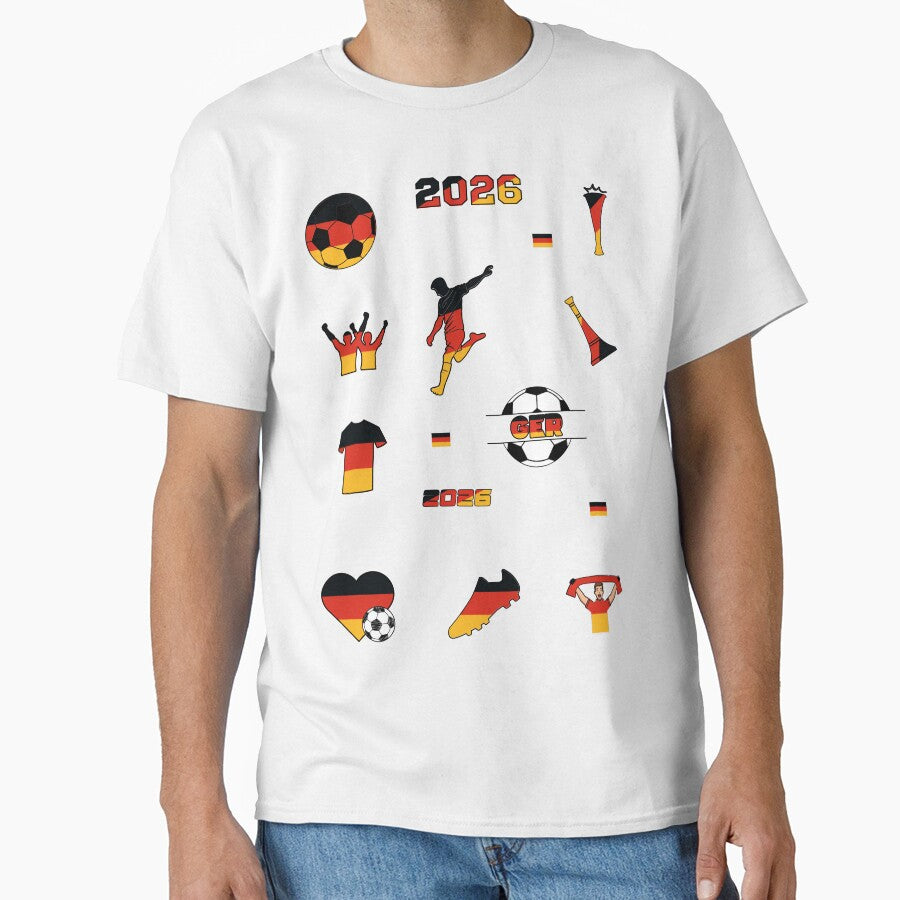 Germany 2026 Soccer Collection by FinalScoreClub Unisex T-shirt, Sweatshirt, Hoodie, Long Sleeve Tee - T-Shirt, Sweatshirt, Hoodie