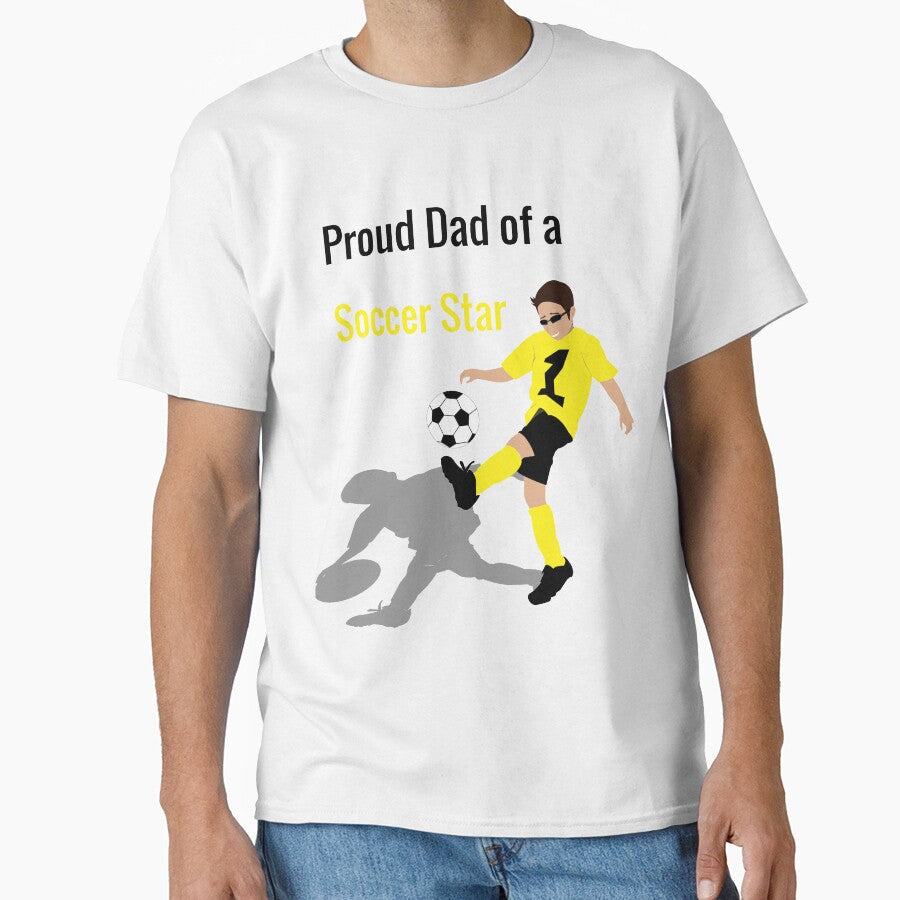 Soccer Boy (Dad) by NydiaSRobles Unisex T-shirt, Sweatshirt, Hoodie, Long Sleeve Tee - T-Shirt, Sweatshirt, Hoodie