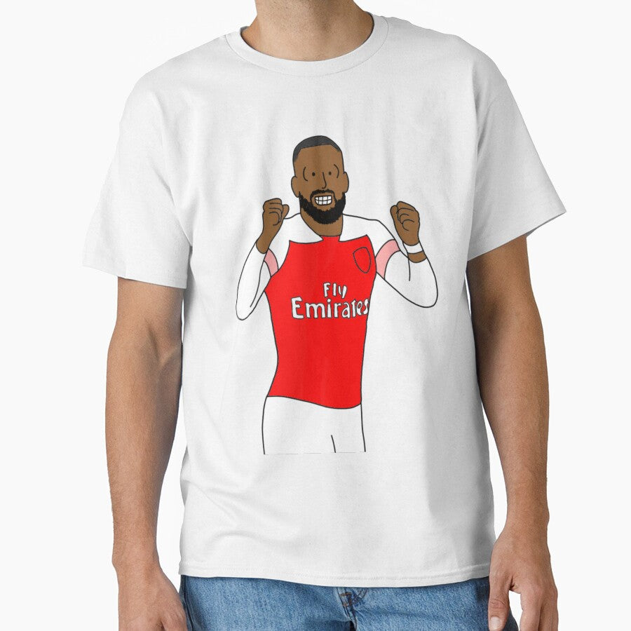 Lacazette Goal Celebration by poorlydrawnarse Unisex T-shirt, Sweatshirt, Hoodie, Long Sleeve Tee - T-Shirt, Sweatshirt, Hoodie
