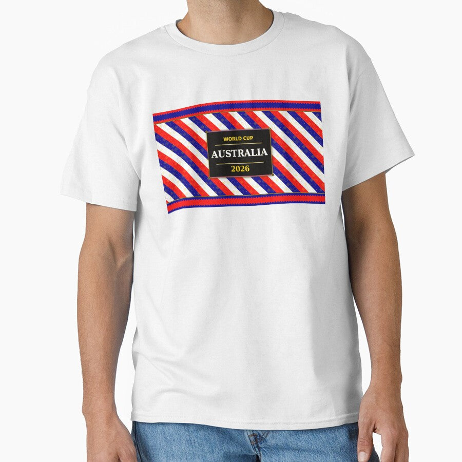 Australia Football Fan 2026 Black Flag Colors Pattern by BrickByDream Unisex T-shirt, Sweatshirt, Hoodie, Long Sleeve Tee - T-Shirt, Sweatshirt, Hoodie