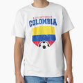 Colombia Football National Flag T Shirt World Soccer Jersey Cup by screenworks Unisex T-shirt, Sweatshirt, Hoodie, Long Sleeve Tee - T-Shirt, Sweatshirt, Hoodie