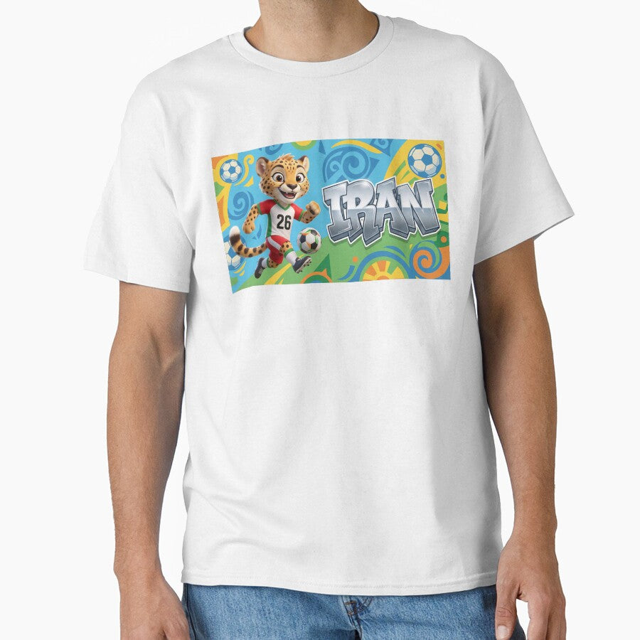 World Cup 2026 Iran Soccer Team Fan Art by Jess Iachini Unisex T-shirt, Sweatshirt, Hoodie, Long Sleeve Tee - T-Shirt, Sweatshirt, Hoodie