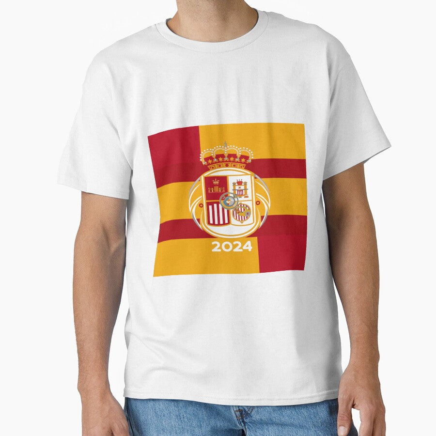 Spain at The Football / Soccer European Championships 2024 by Midnight Veil Designs Unisex T-shirt, Sweatshirt, Hoodie, Long Sleeve Tee - T-Shirt, Sweatshirt, Hoodie