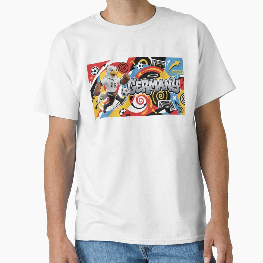 World Cup 2026 Germany Soccer Team Fan Art by Jess Iachini Unisex T-shirt, Sweatshirt, Hoodie, Long Sleeve Tee - T-Shirt, Sweatshirt, Hoodie