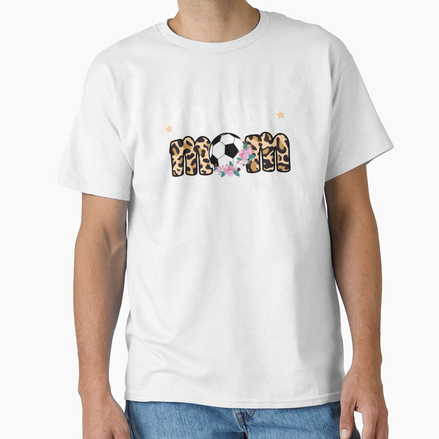 Leopard Print Soccer Mom Flowers, Funny Soccer Mom by Space Art Unisex T-shirt, Sweatshirt, Hoodie, Long Sleeve Tee - T-Shirt, Sweatshirt, Hoodie