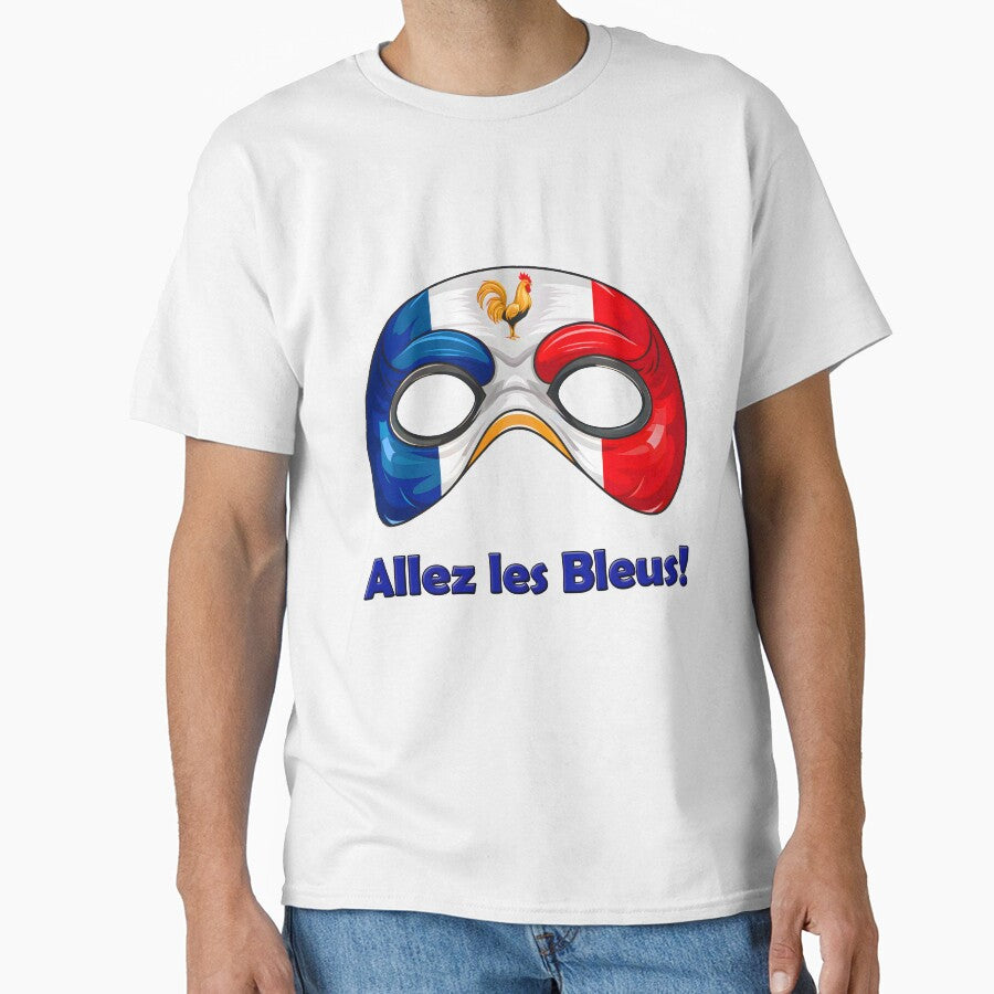 Vive Les Bleus: Wear Your French face mask by Designfordream Unisex T-shirt, Sweatshirt, Hoodie, Long Sleeve Tee - T-Shirt, Sweatshirt, Hoodie