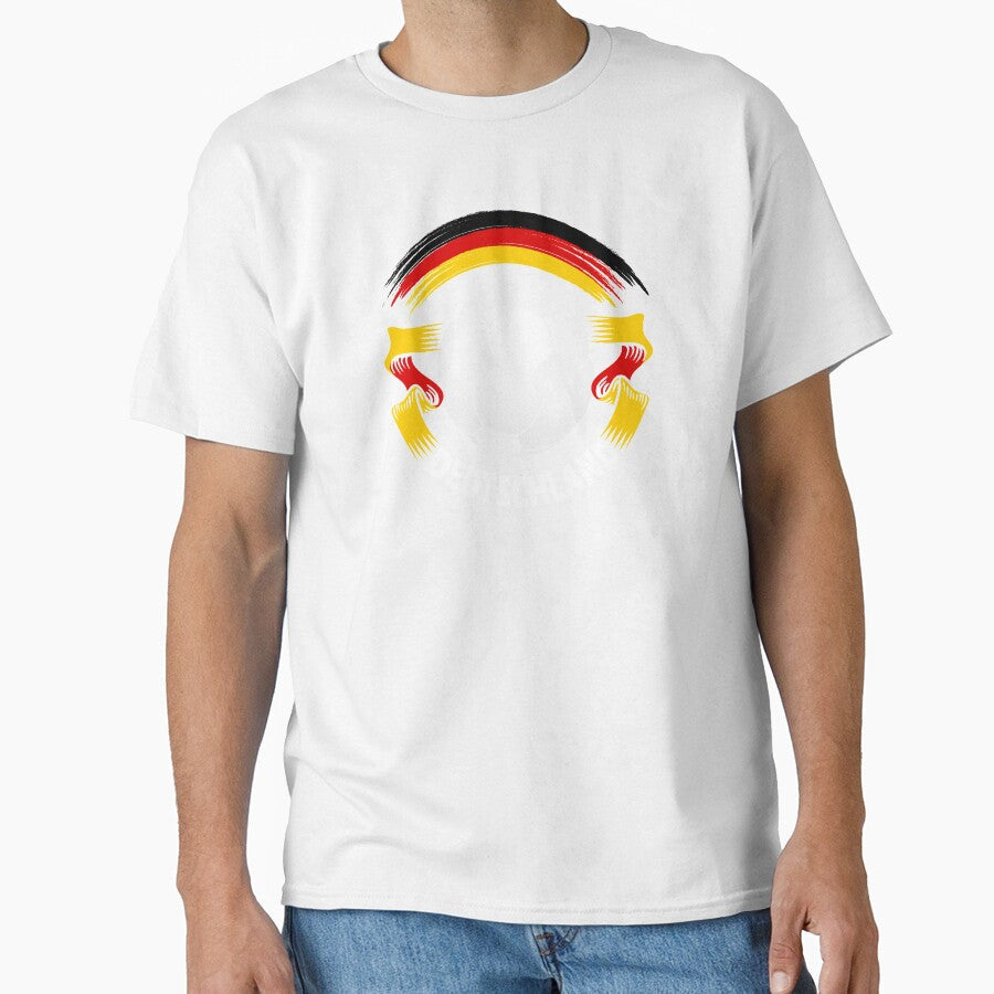 Germany Football  Soccer Fan Flag by ockshirts Unisex T-shirt, Sweatshirt, Hoodie, Long Sleeve Tee - T-Shirt, Sweatshirt, Hoodie