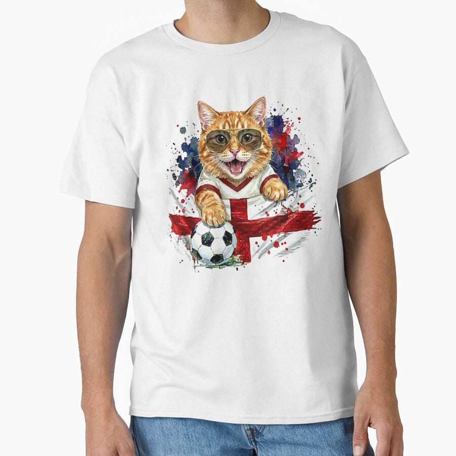 Ginger cat World Cup England Suppawter by The Suppawters Unisex T-shirt, Sweatshirt, Hoodie, Long Sleeve Tee - T-Shirt, Sweatshirt, Hoodie