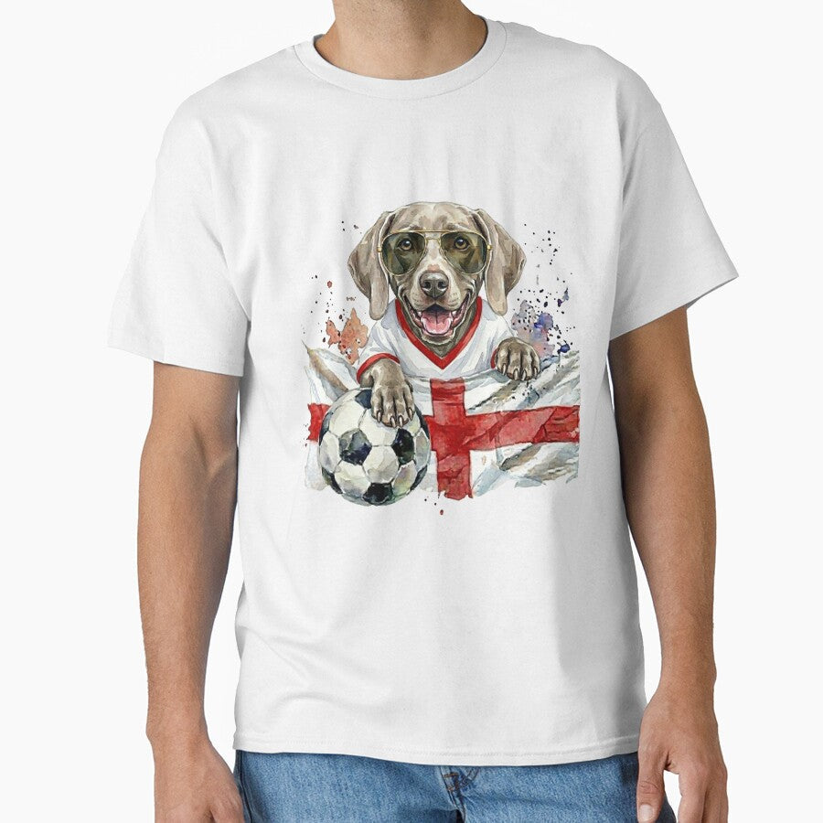 Weinmaraner World Cup England Suppawter by The Suppawters Unisex T-shirt, Sweatshirt, Hoodie, Long Sleeve Tee - T-Shirt, Sweatshirt, Hoodie