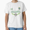 Brasil Brazil Soccer Design with number 10 - Original Sports Apparel by fermo Unisex T-shirt, Sweatshirt, Hoodie, Long Sleeve Tee - T-Shirt, Sweatshirt, Hoodie