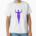 Blue Number 10 Celebrating | Player Celebration by Football Stickers World Unisex T-shirt, Sweatshirt, Hoodie, Long Sleeve Tee - T-Shirt, Sweatshirt, Hoodie
