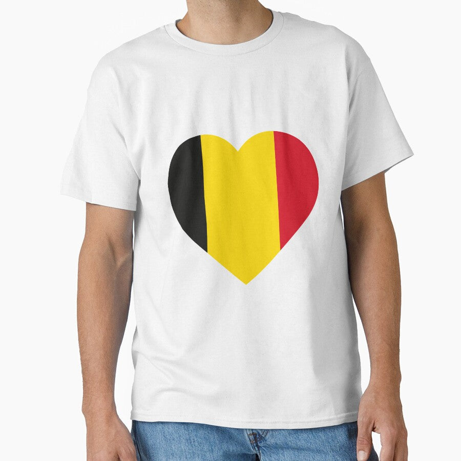 Belgian Heart by Teepack Unisex T-shirt, Sweatshirt, Hoodie, Long Sleeve Tee - T-Shirt, Sweatshirt, Hoodie