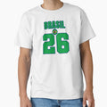 Brazil 26 Football Shirt Style Design  Brazil National Team Apparel by The Hairy Melon Unisex T-shirt, Sweatshirt, Hoodie, Long Sleeve Tee - T-Shirt, Sweatshirt, Hoodie