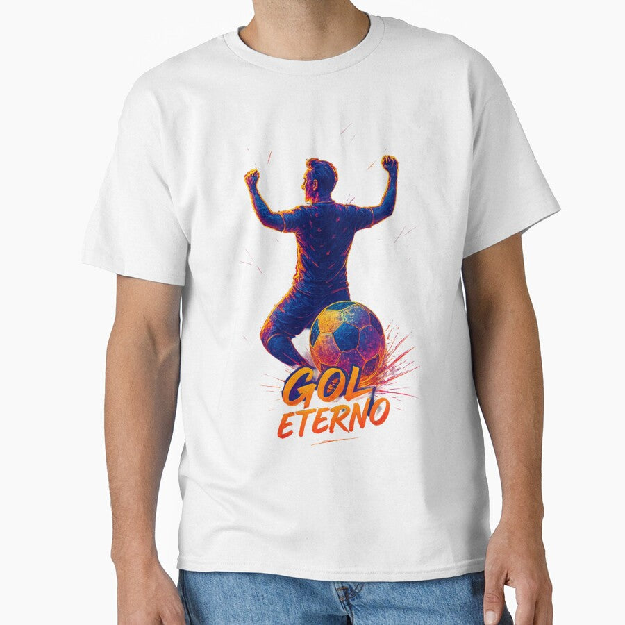 Eternal Goal - Legendary Football Celebration by Skully-Studio Unisex T-shirt, Sweatshirt, Hoodie, Long Sleeve Tee - T-Shirt, Sweatshirt, Hoodie