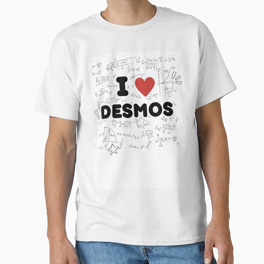 I LOVE DESMOS Official Tee by Caroline Charland Unisex T-shirt, Sweatshirt, Hoodie, Long Sleeve Tee - T-Shirt, Sweatshirt, Hoodie