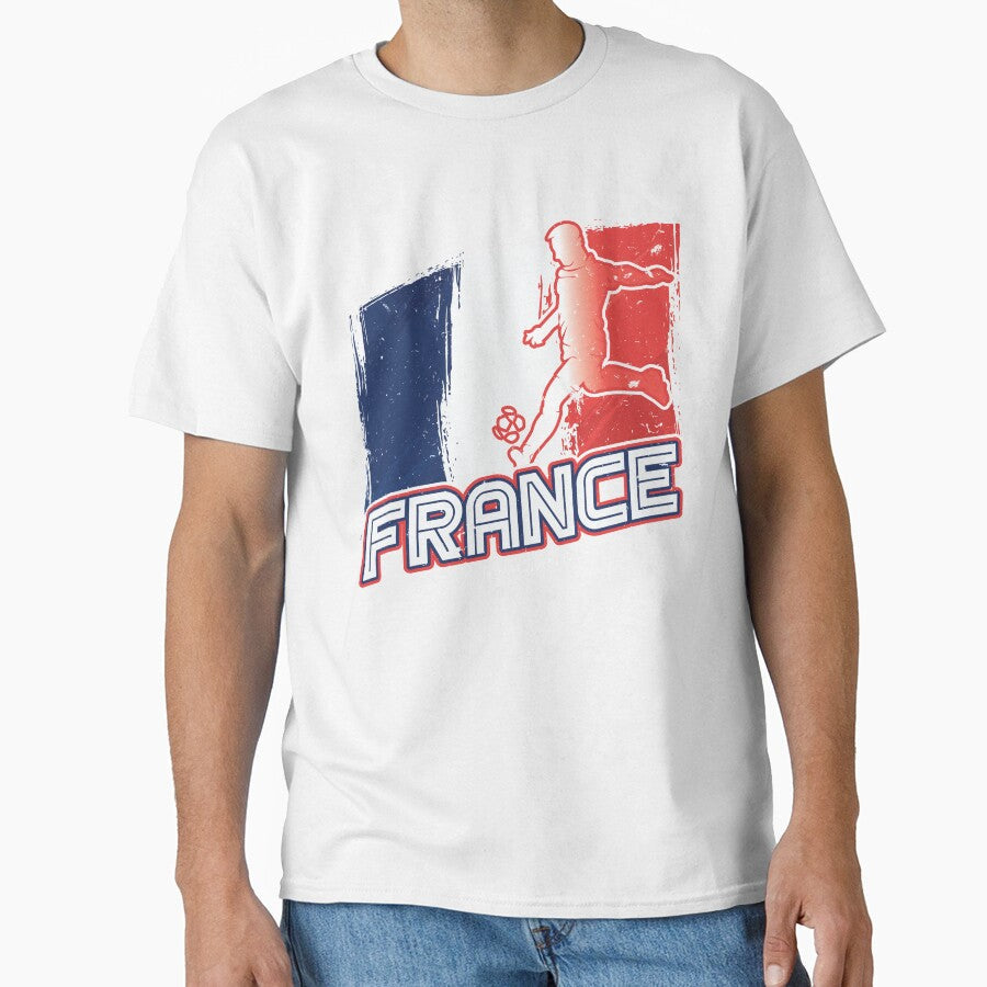 Football Soccer France Flag by TomGiantDesigns Unisex T-shirt, Sweatshirt, Hoodie, Long Sleeve Tee - T-Shirt, Sweatshirt, Hoodie