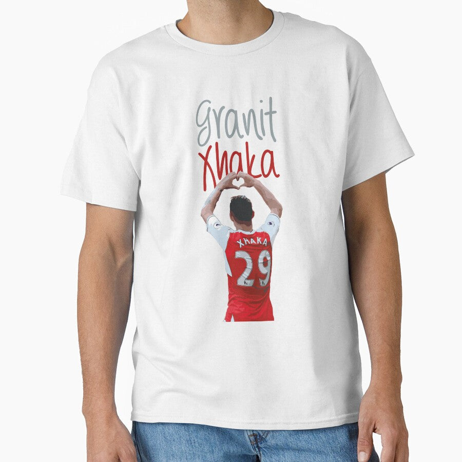 Granit Xhaka by BoulterDesign Unisex T-shirt, Sweatshirt, Hoodie, Long Sleeve Tee - T-Shirt, Sweatshirt, Hoodie