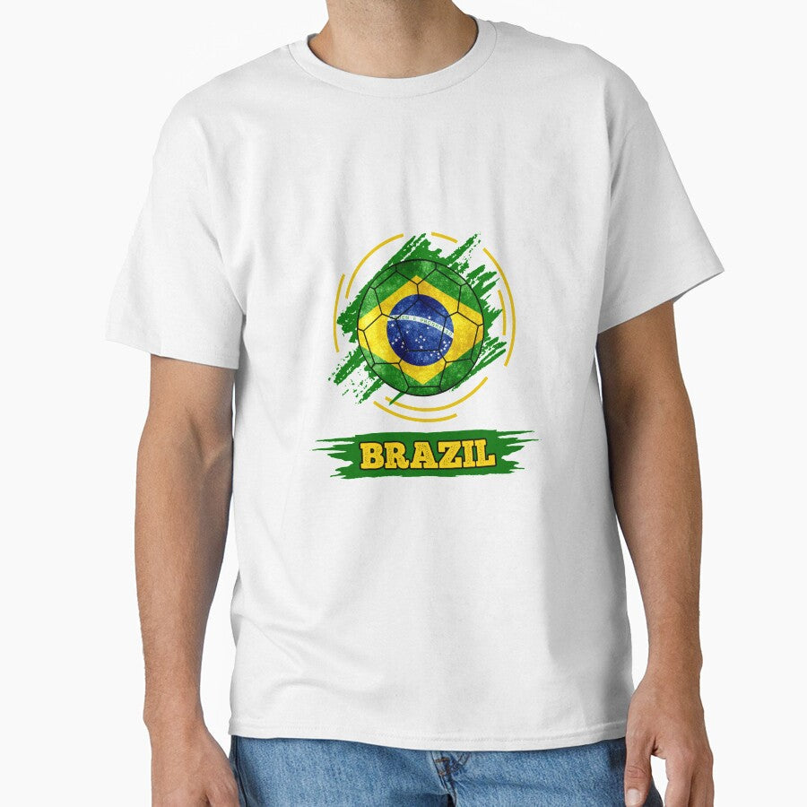 Soccer Brazil Soccer Brazil Football by horstdesigns Unisex T-shirt, Sweatshirt, Hoodie, Long Sleeve Tee - T-Shirt, Sweatshirt, Hoodie